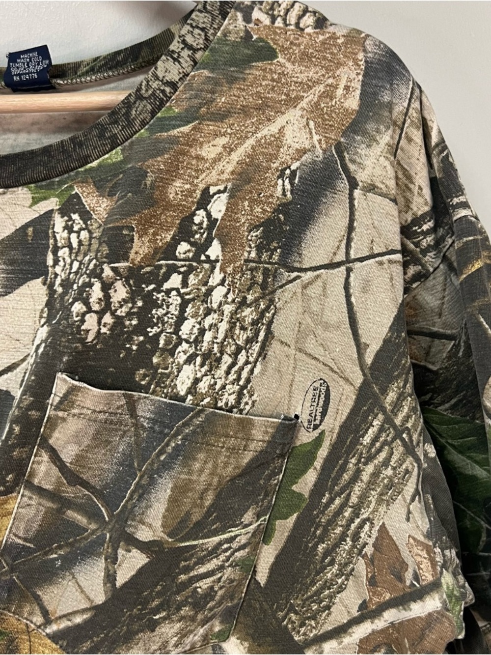 Vtg 90s Camo T Shirt - Picture 5 of 7